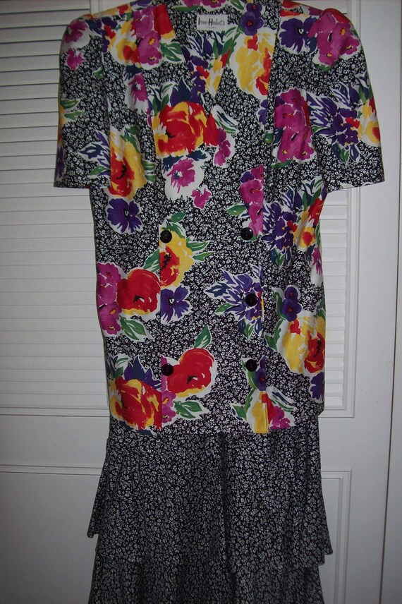 Dress 10, Two Piece Cotton Dress, 80s  Irene Herb… - image 2