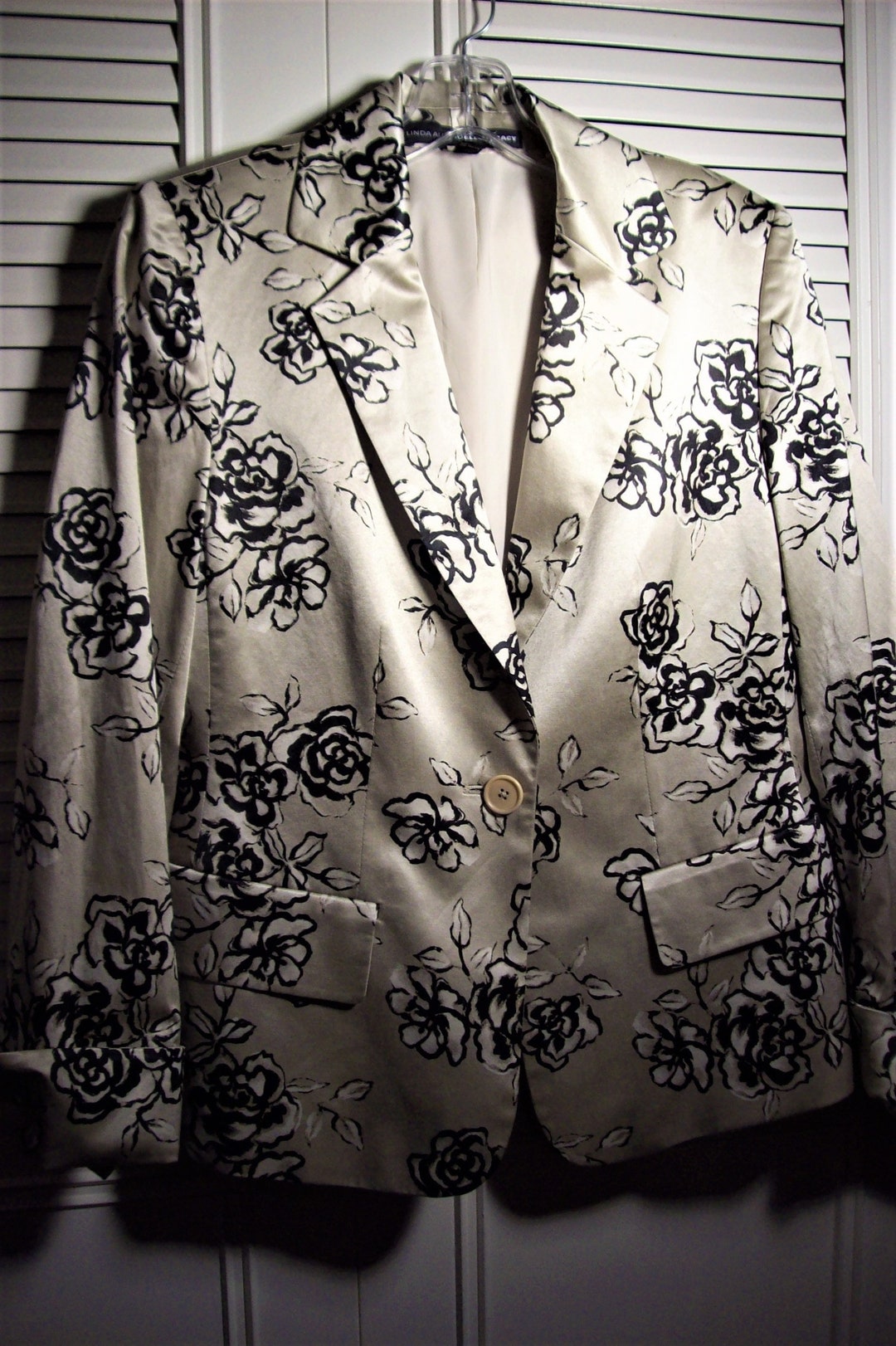 ●新品　linda allard エレントレーシー　ジャケット Blazer M, Ellen Tracy by Linda Allard, Silk and Cotton