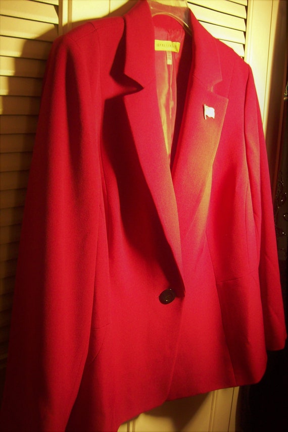 Blazer 16 Nipon Boutique Red Spring Poly Blend Versatile