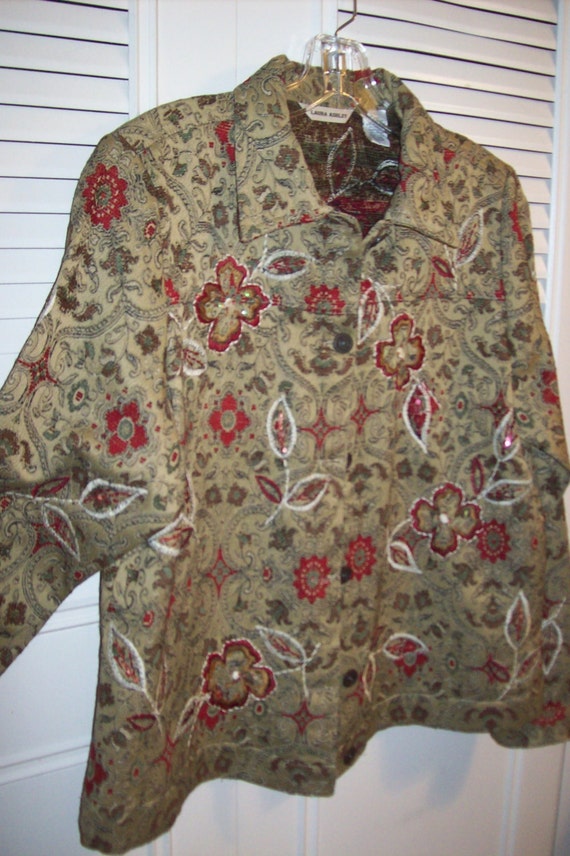 Jacket 10, Blazer 10,  Tapestry Brocade Embroider… - image 2