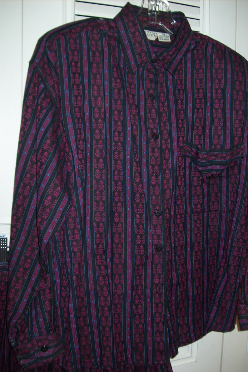 Dress XL, Two Pieced Maxi Dress Khazana Wonderful Paisley Striped Cotton Transitional Outfit XL image 3