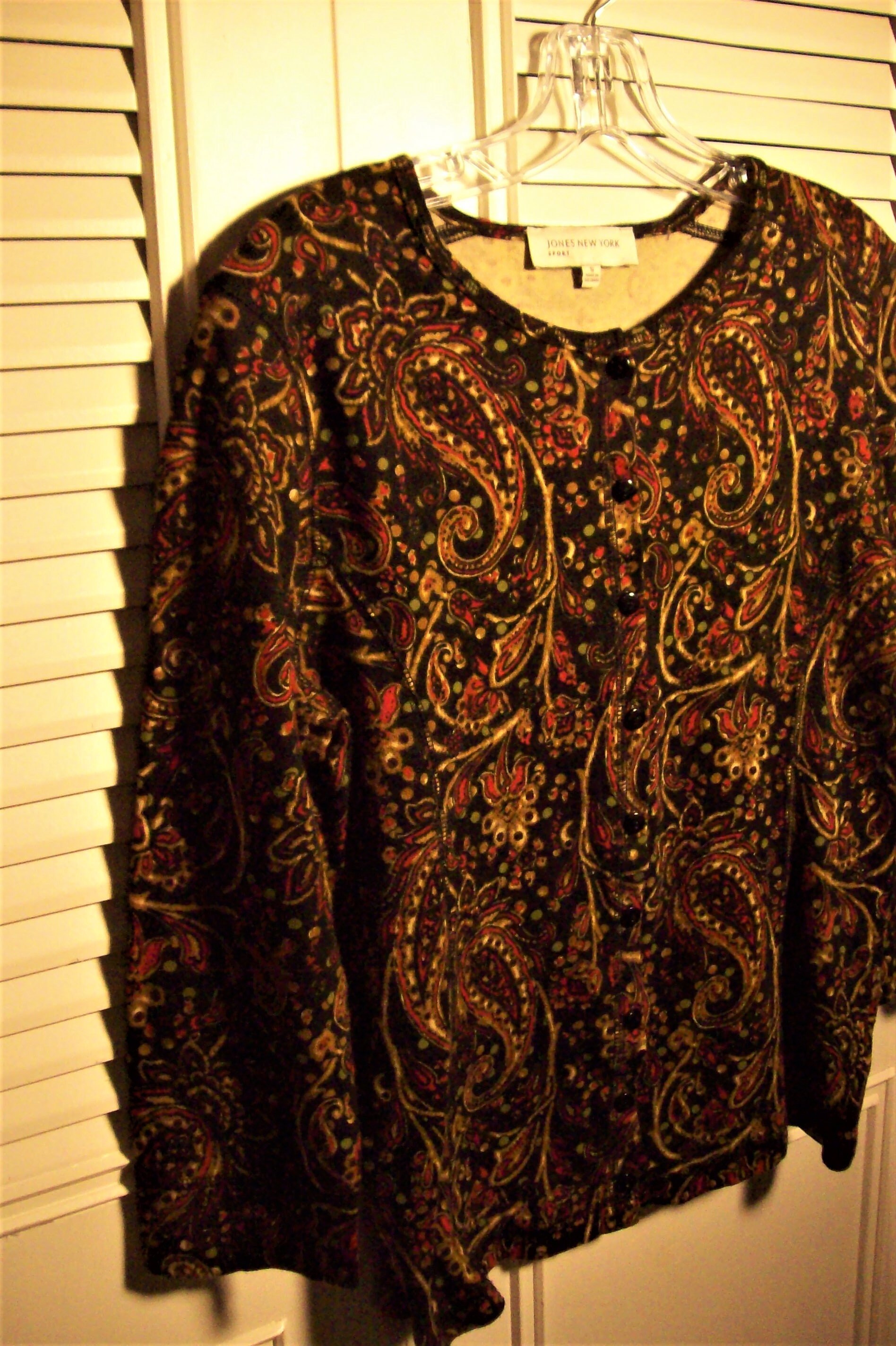 トップス vintage paisley design high neck tops Jean Paul Gaultier Faded Mosaic Jersey Turtleneck Top JPG