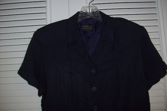 Dress 6, Prairie Preppy Maxi Dress,  Black Linen … - image 1