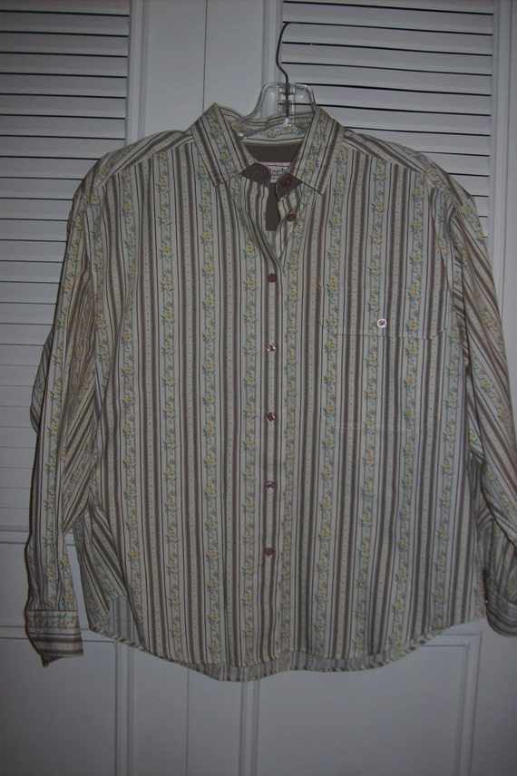 Vintage Talbot's Country Calico Striped  Career S… - image 2