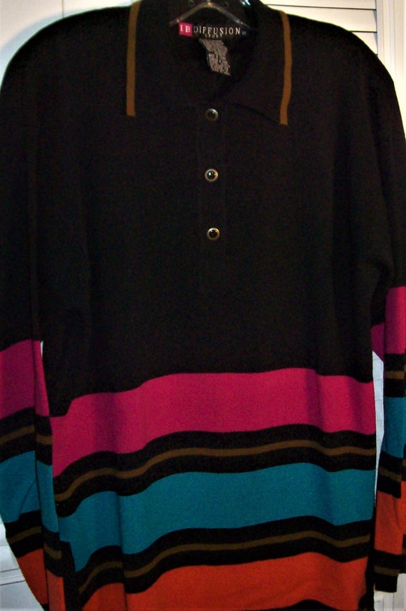 Sweater Medium, I B. Diffusion Tunic Sweater w Pin