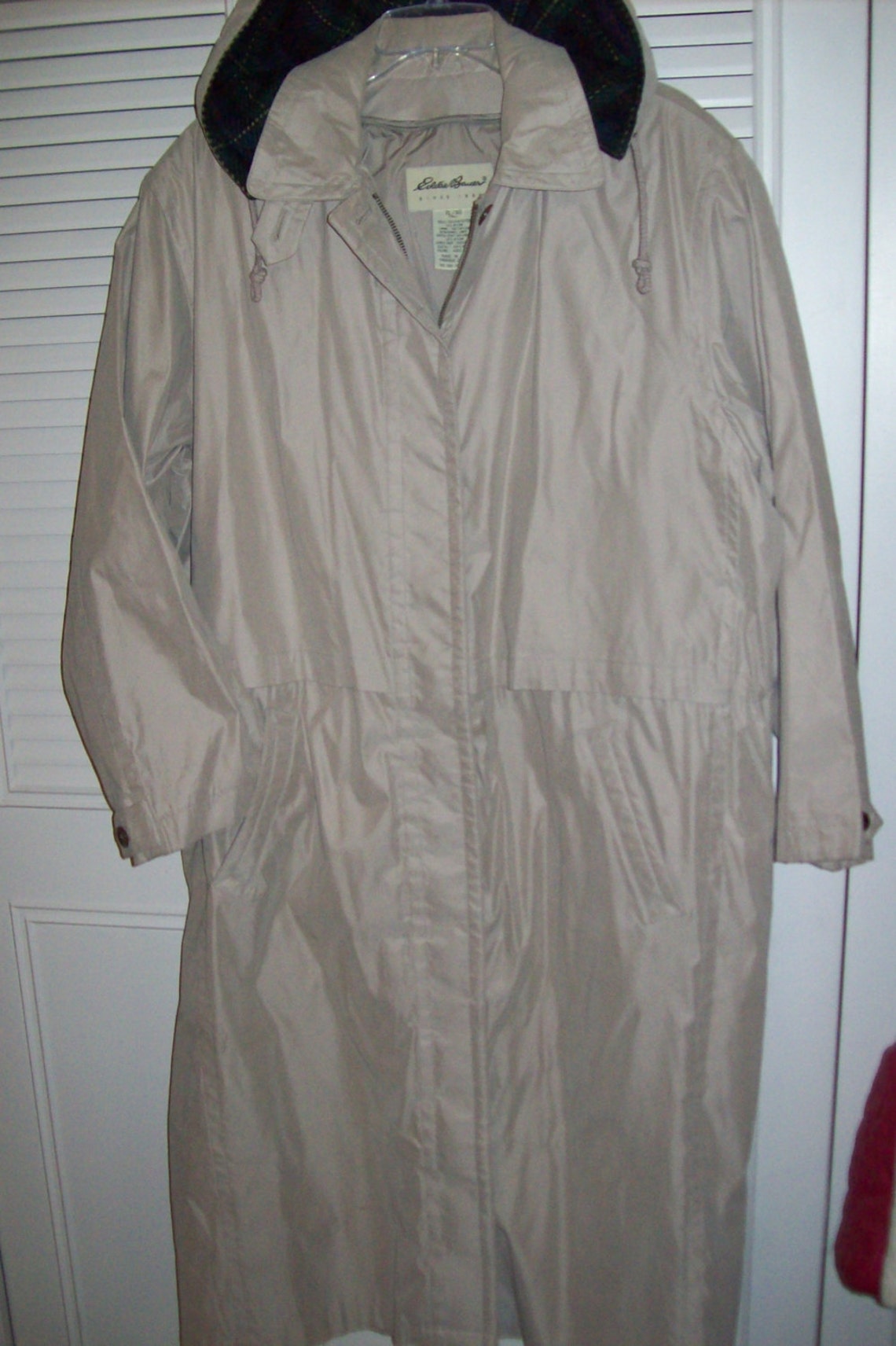 Trenchcoat XL Eddie Bauer Raincoat Cloak Duster XL Long. Etsy