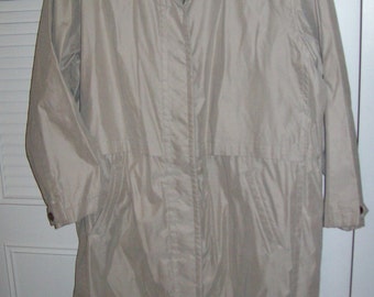 eddie bauer lined raincoat