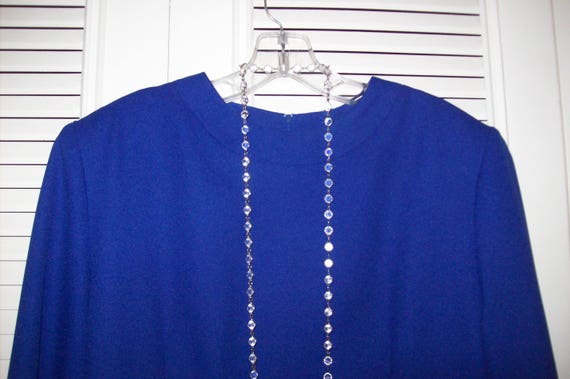 Dress 14, Elegant Royal Blue Understated Afternoo… - image 2