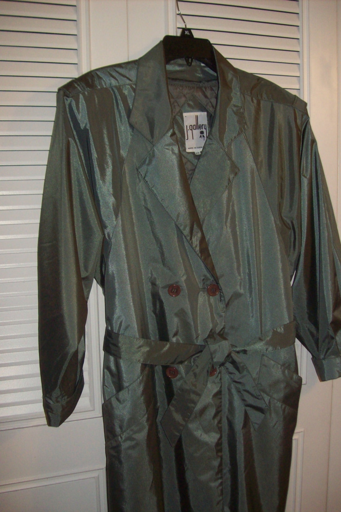 Trenchcoat 12 Vintage J Gallery Lined Trench Coat Military Etsy