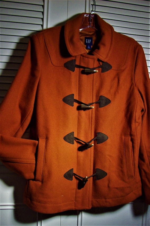 Jacket Medium, Coat Medium, Gap  Orange Toggle Jac