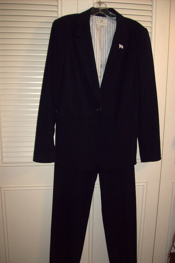 Pantsuit 14, Navy Pantsuit, Smartly Tailored Pants