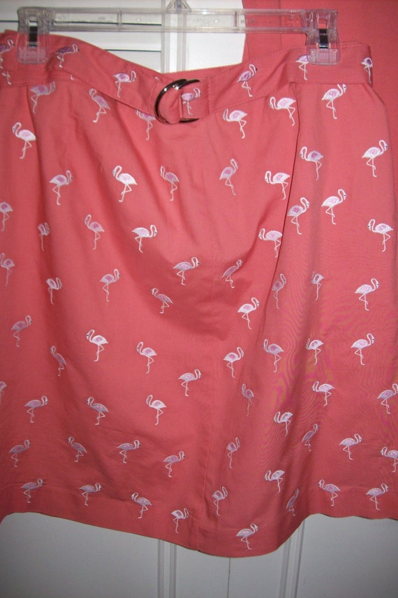 Skirt and Tank, 12 Talbot's Cute Flamingo skirt w 