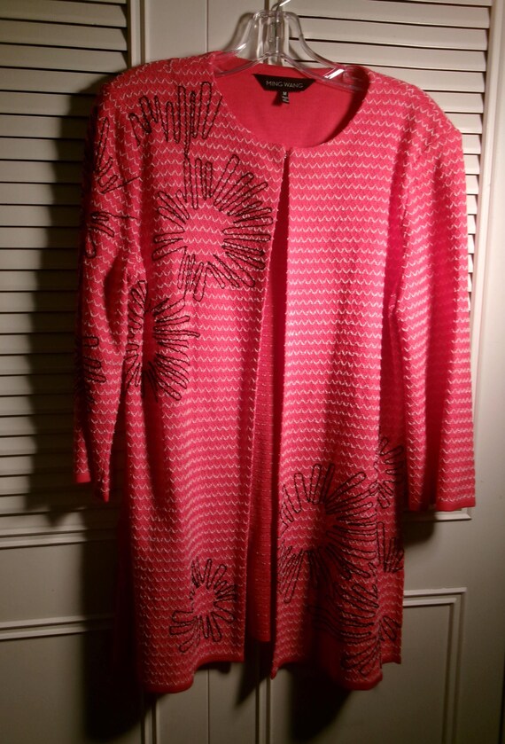 Jacket Large, Ming Wang Open Longer Jacket!  Brig… - image 1