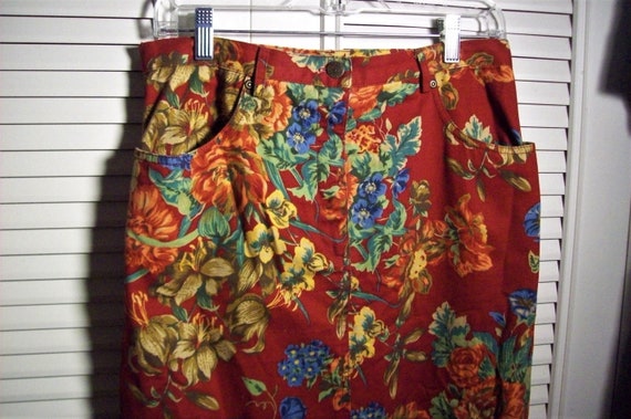 Skirt 10, Susan Bristol Maxi Floral Skirt, Kick P… - image 1