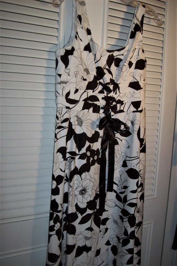 Dress 8, Sundress 8, Cotton Black and White Adora… - image 2