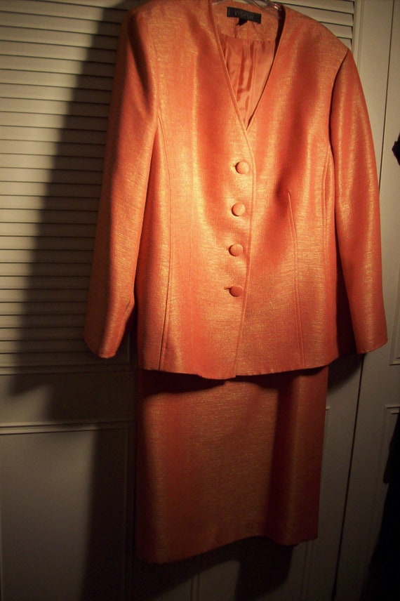 Suit 20, Skirt Suit 20, Dazzling Orange Sherbet El