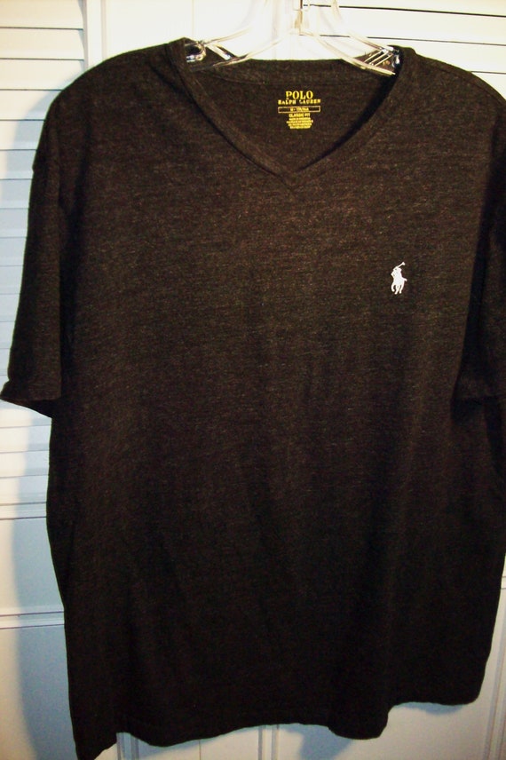 Shirt M, Men's Polo Ralph Lauren  Black Cotton V N