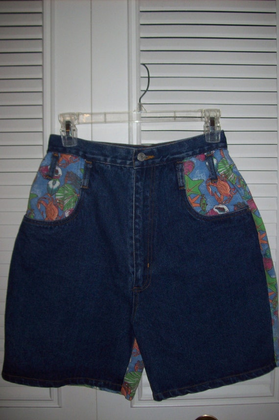 Shorts 6, Vintage French Toast High Waist Floral D