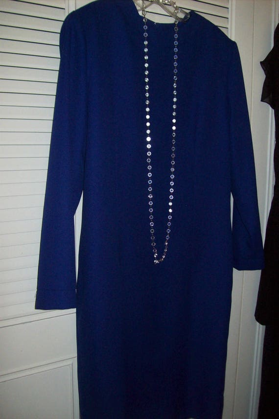 Dress 14, Elegant Royal Blue Understated Afternoo… - image 4