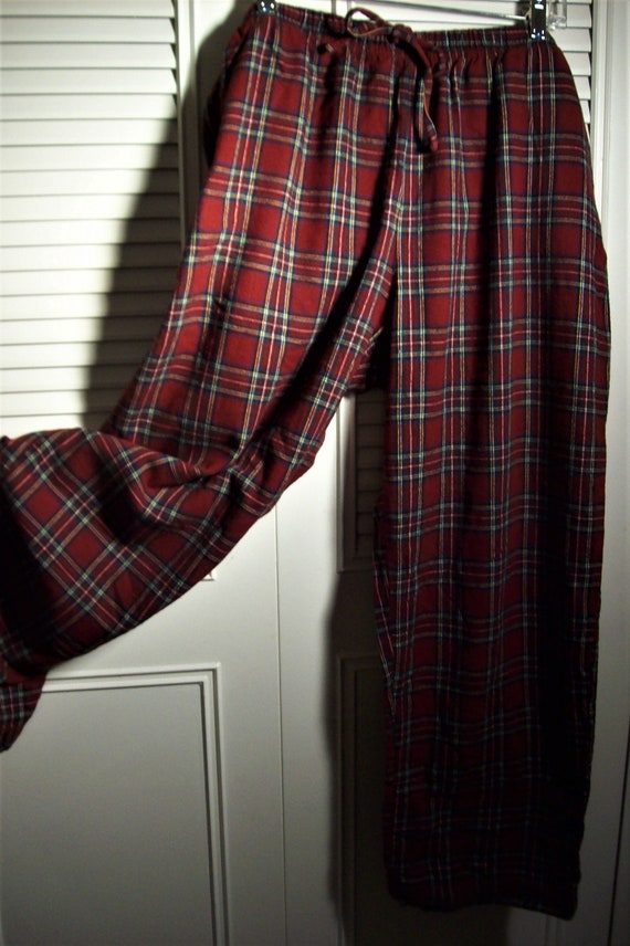 L L Bean XL, Pajamas, Cotton Flannel, Stewat Plai… - image 4