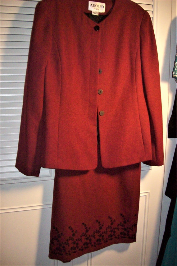 Suit 12, Skirt Suit 12, Adolfo Summer Weight Skir