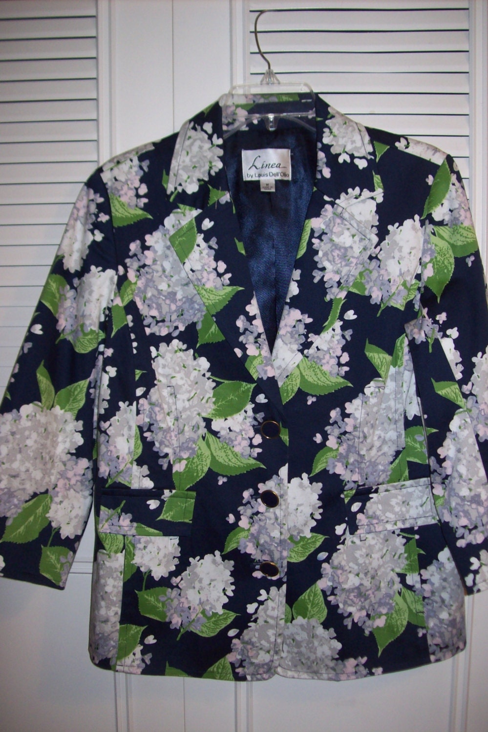 Jacket Medium, Vintage Linea Jacket Blazer by Louis Dell' Olio White ...