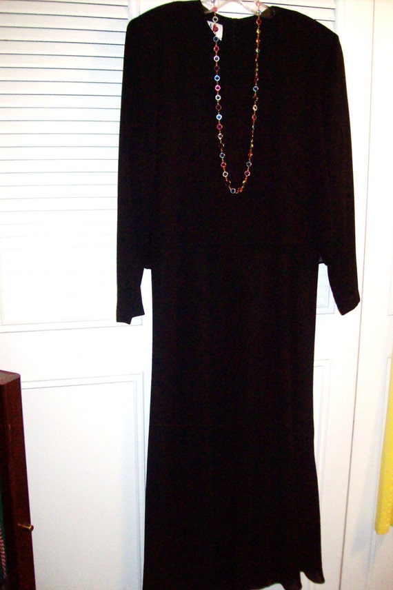 Dress 10. Evening, Vintage Caron of Chicago Black… - image 3