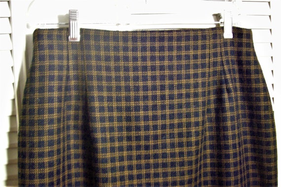 Skirt 10, Wool Checked Skirt by Jones New York.  … - image 1