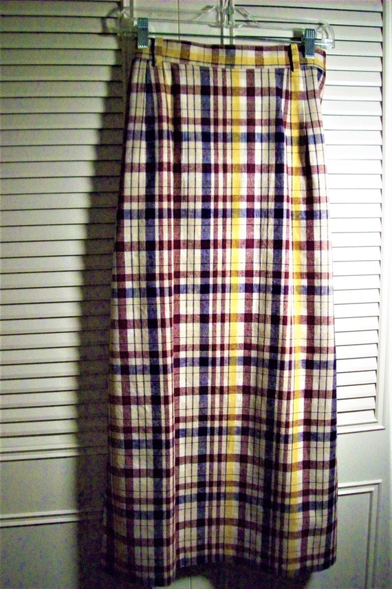 Dazzling Tartan A-Line Skirt