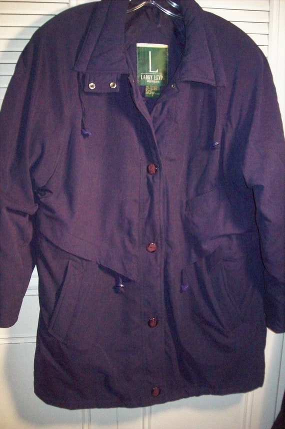 Parka Large - XL, Navy Puffy Winter Parka by Larry