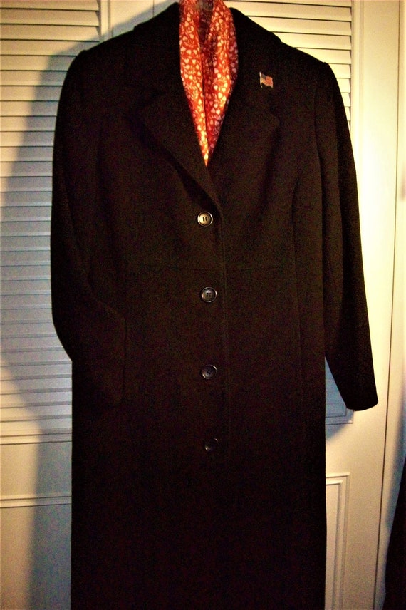 Black straight coat hot sale