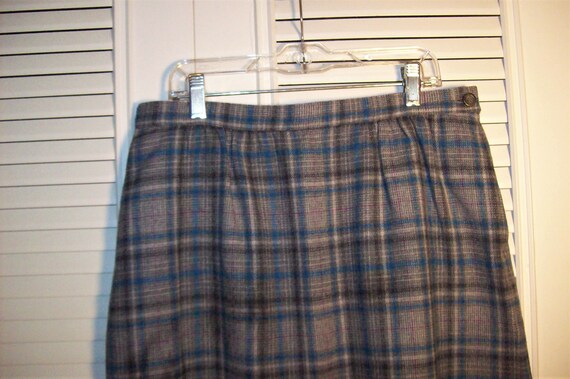 Skirt 10, Pendleton Plaid Wool Lined Classic Skir… - image 3