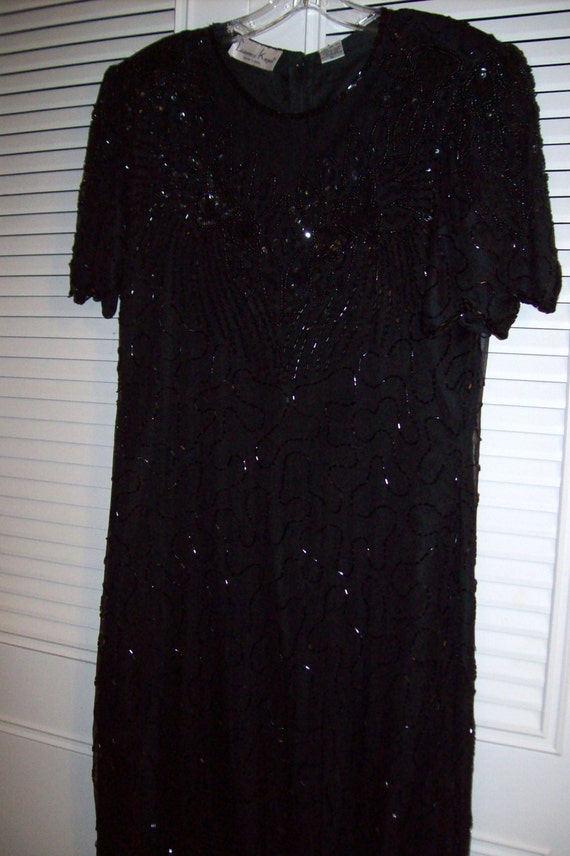 Dress 10 - 12,  All Eyes! Evening Party Maxi Bead… - image 4