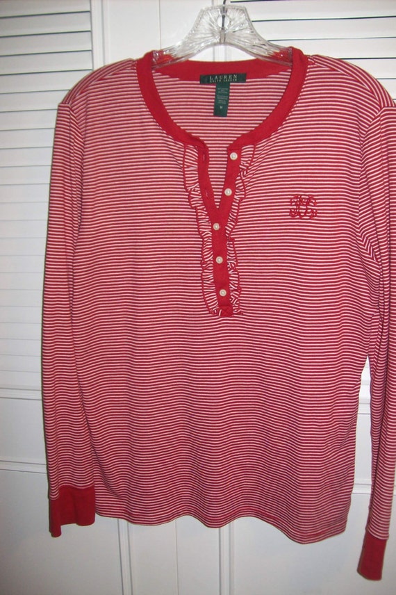 Tee Shirt M,  Ralph Lauren Long Sleeved Pullover T