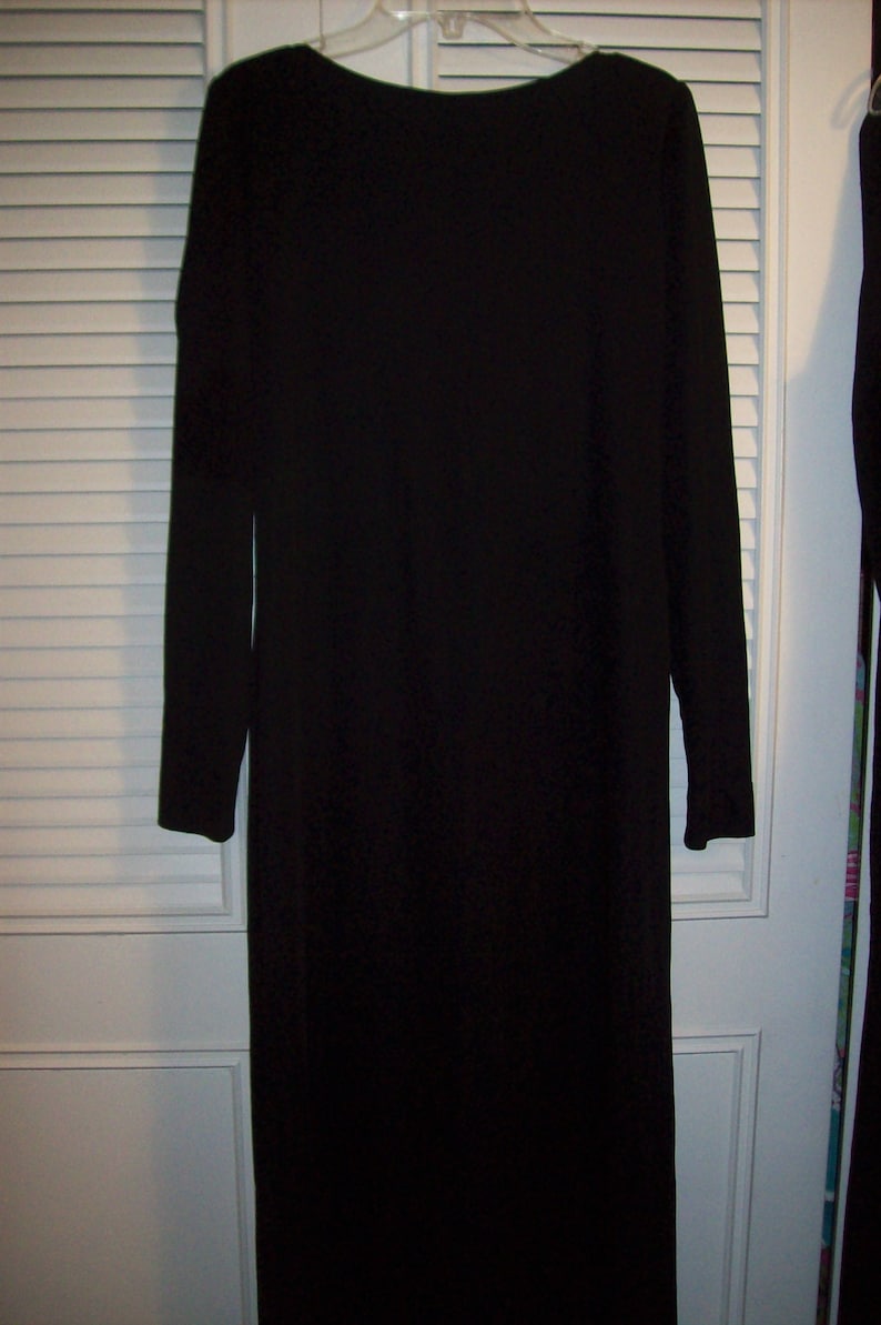 Little Black Dress Front Scooped Neck JUST REDUCED Back Shown First Victor Costa 6 see details Bare Back with Drape Dress 6