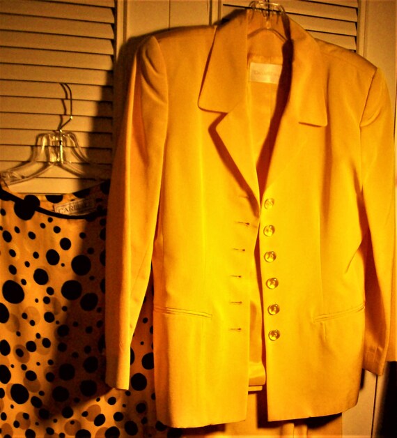 Suit 8,  Skirt Suit, Dana Buchman Stunning Yellow… - image 5