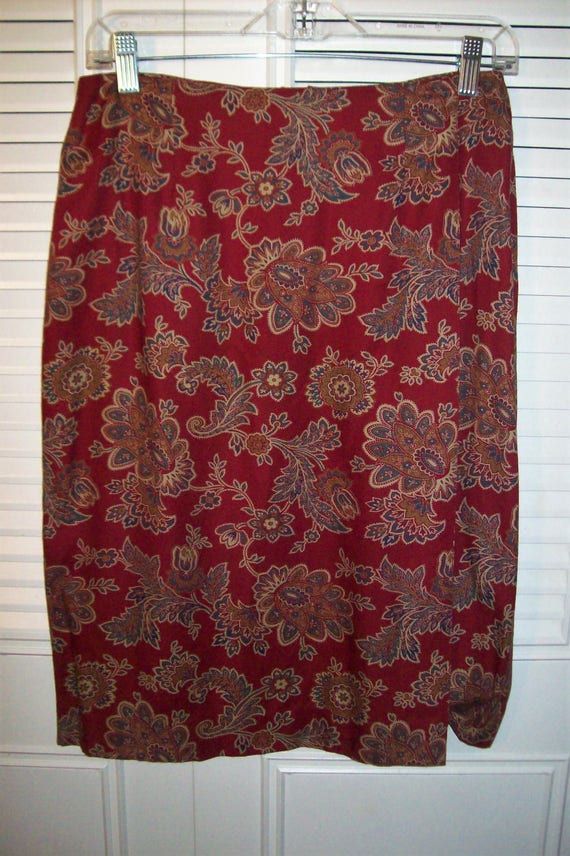 Skirt 8, Talbot's Paisley Wrap Skirt.  Adorable Sk