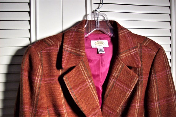 Blazer 8P, Talbot's Plaid Wool Smart Vintage Find… - image 3