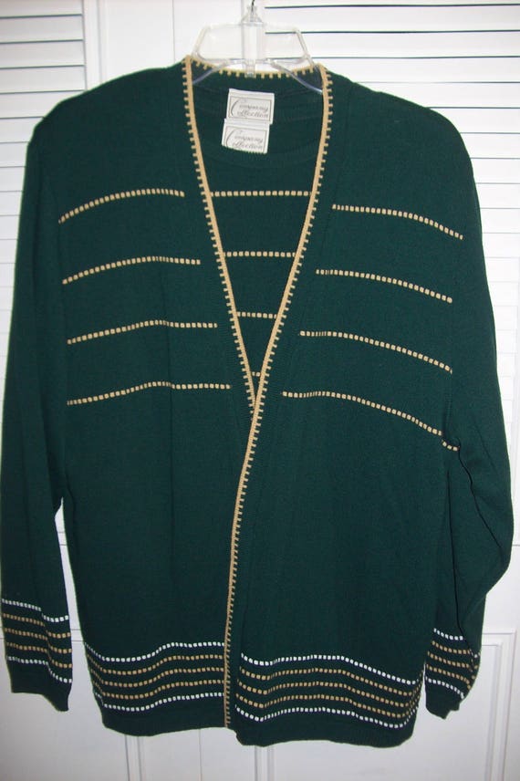 Sweater Set, Dark Green Sweater, Champion Spring S