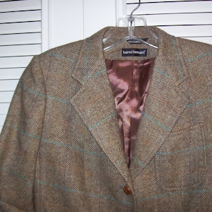 Blazer 4, THE  Harve Benard Herringbone Wool Very Very Sharp Blazer Jacket Size 4