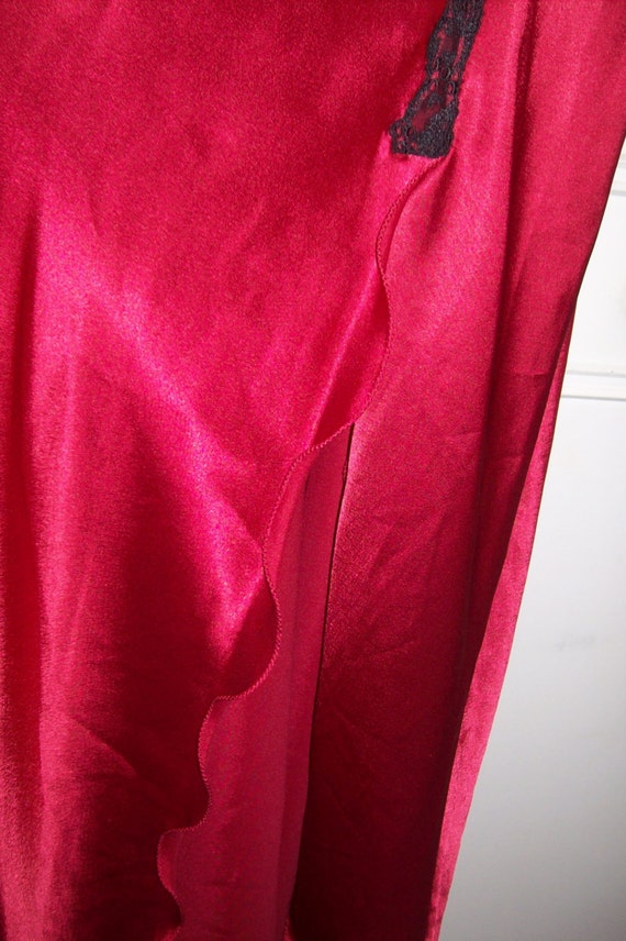 Vintage Valentine  Maxi Nightgown Spaghetti Strap… - image 3