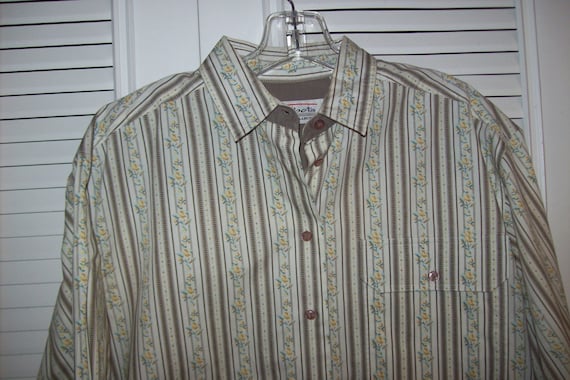 Vintage Talbot's Country Calico Striped Career Sh