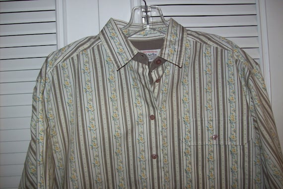 Vintage Talbot's Country Calico Striped  Career S… - image 1