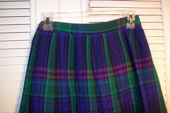Skirt 6, Pendleton Plaid Pleated Adorable Classic… - image 3