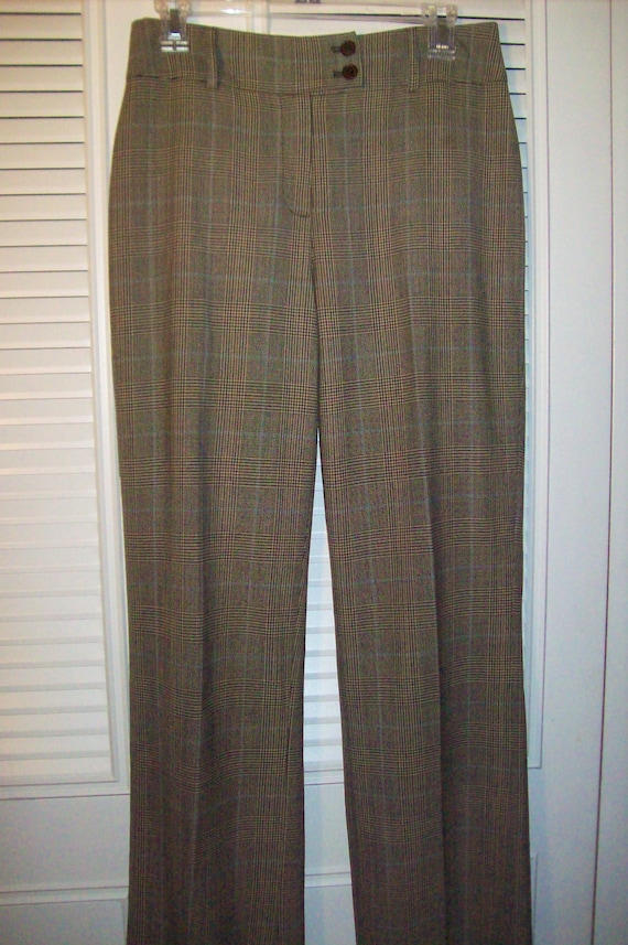 Pants 10 Anne Klein Glen Plaid Wool Pants OUTSTANDING - Etsy