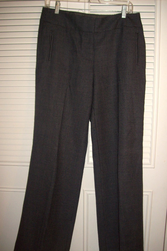 Pants 12,  J Crew 100% Wool Houndstooth Career Pan