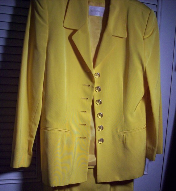 Suit 8,  Skirt Suit, Dana Buchman Stunning Yellow… - image 7