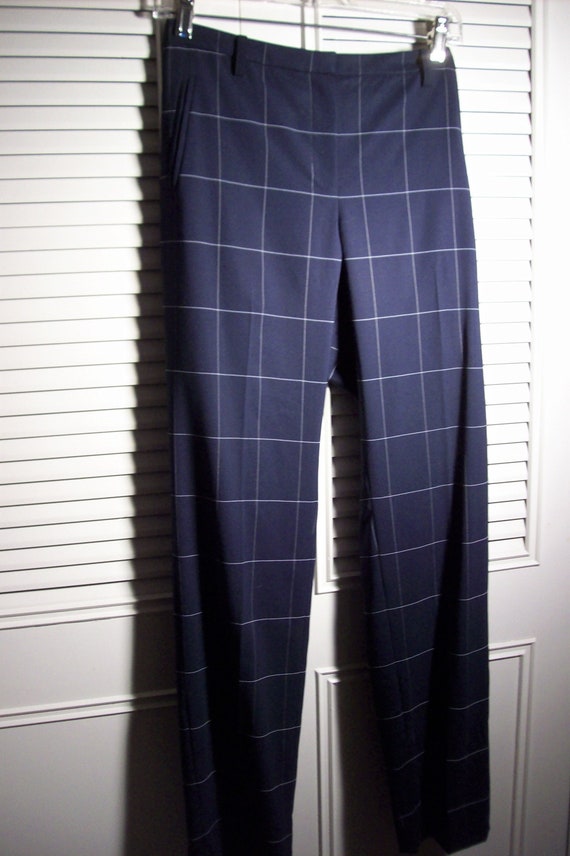 Pants 8 10, Worth Window Pane Navy Wool Pants. Gab… Gem