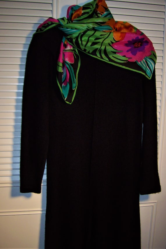 Dress Medium, 8 - 10, Adrienne Vittadini MaxiSWEATER Dressblack Wool/Angora Preppy Career, Vintage Vittadini Find, - See Details