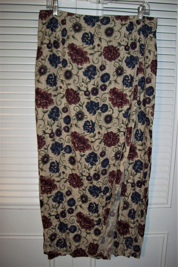 Skirt 14, Talbot's Long Maxi Wrap Skirt, Stunning 